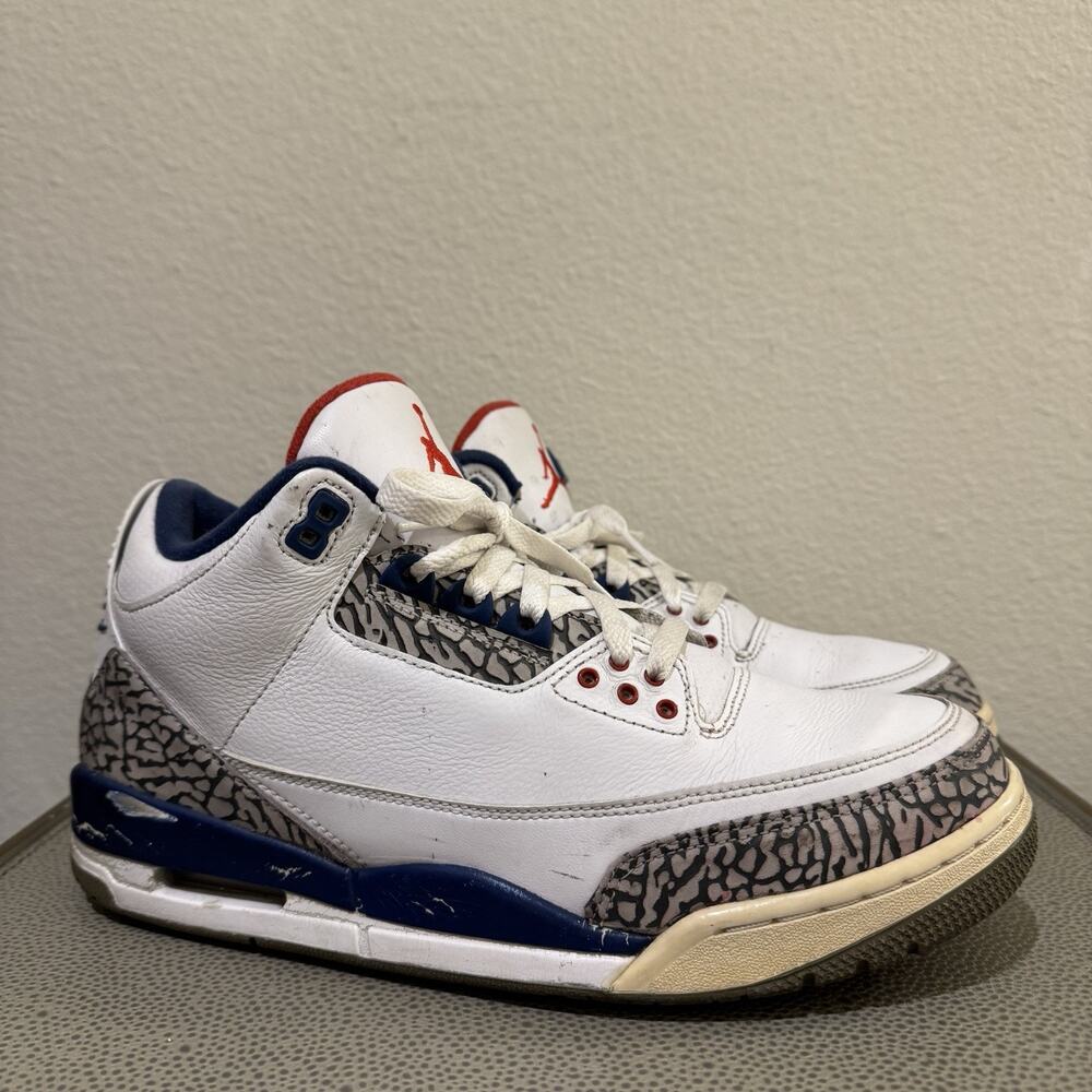 Nike Air Jordan 3 Retro True Blue 2016 Men's Size 10.5 Sneaker 854262-106